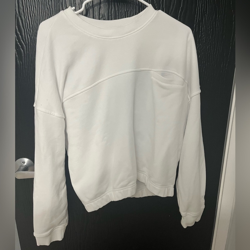 White Women’s Cropped Sweatshirt